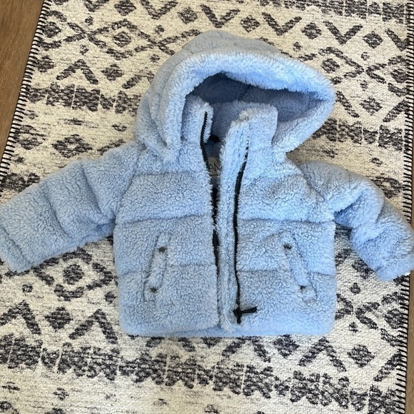 SAM.
Baby Boys' & Girls' Snowbunny Fleece Quilted Down Jacket - Picture 3 of 6